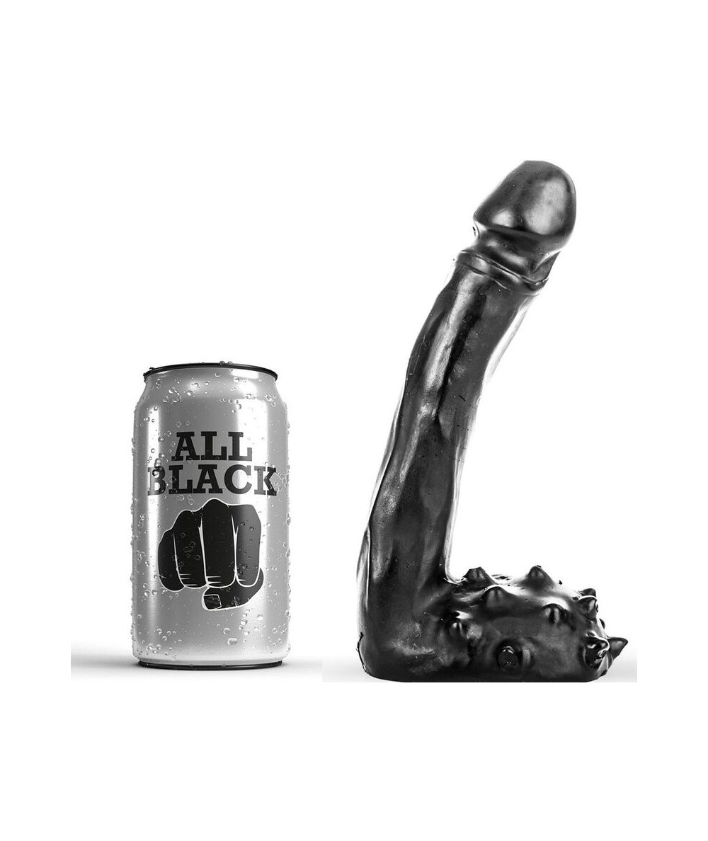 ALL BLACK - DILDO REALISTICO 19 CM