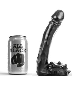 ALL BLACK - DILDO REALISTICO 19 CM