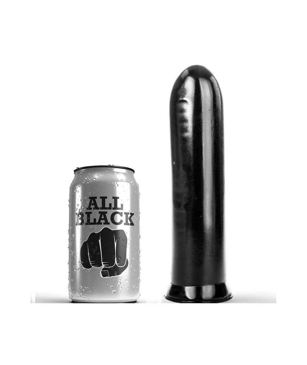 ALL BLACK - DILDO NEGRO 19 CM