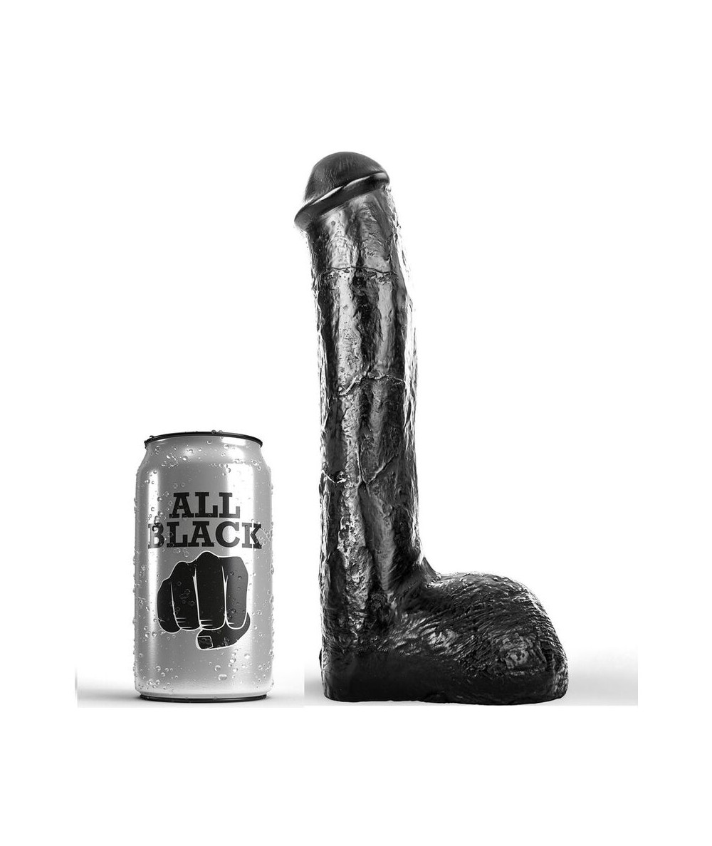 ALL BLACK - PENE REALÍSTICO ANAL 23 CM