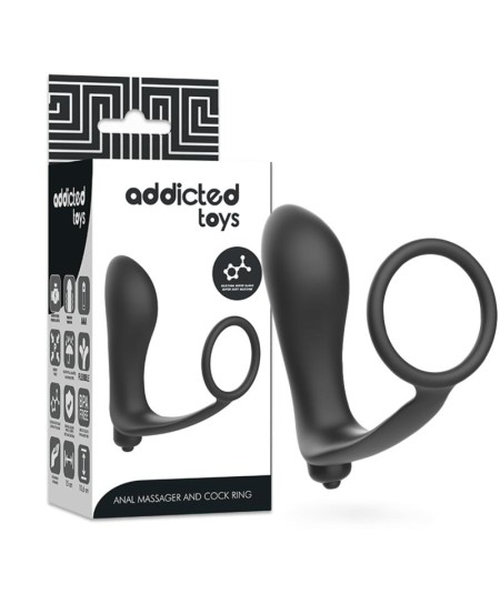 ADDICTED TOYS PLUG ANAL VIBRADOR  CON ANILLO PENE