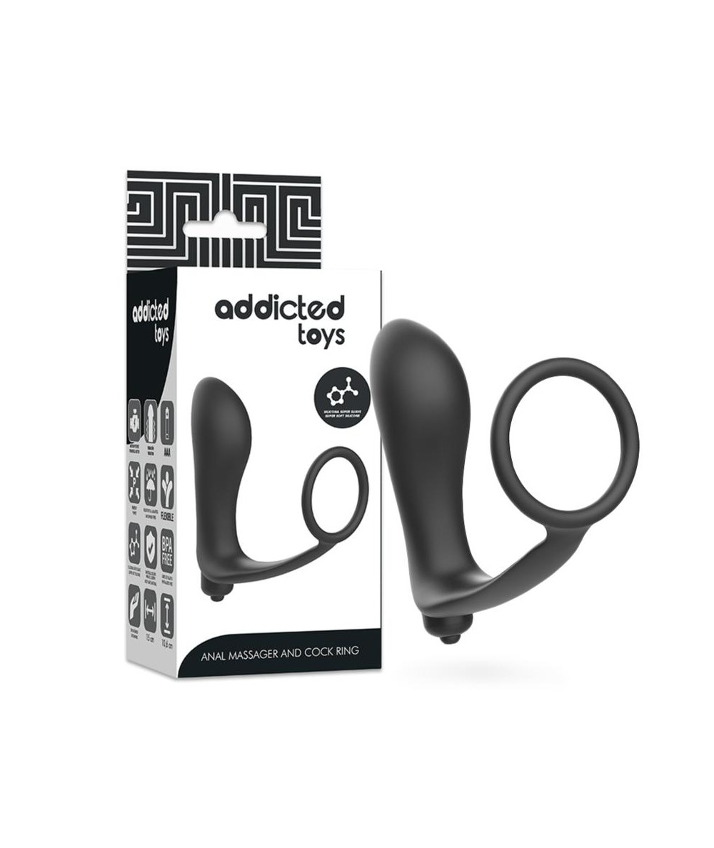 ADDICTED TOYS PLUG ANAL VIBRADOR  CON ANILLO PENE