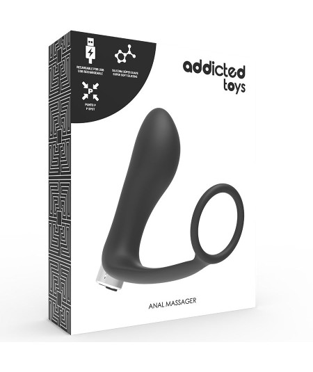 ADDICTED TOYS VIBRADOR PROSTÁTICO RECARGABLE MODEL 1 - NEGRO