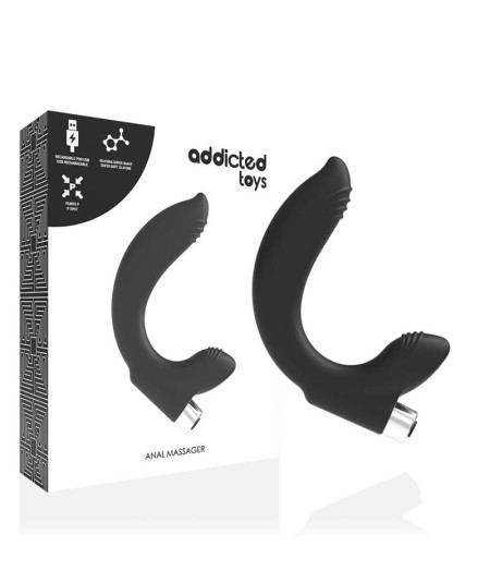 ADDICTED TOYS VIBRADOR PROSTÁTICO RECARGABLE MODEL 7 - NEGRO