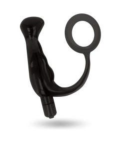 ADDICTED TOYS VIBRADOR PROSTÁTICO NEGRO 10 CM