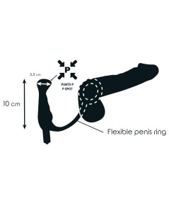 ADDICTED TOYS VIBRADOR PROSTÁTICO NEGRO 10 CM