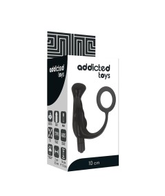 ADDICTED TOYS VIBRADOR PROSTÁTICO NEGRO 10 CM