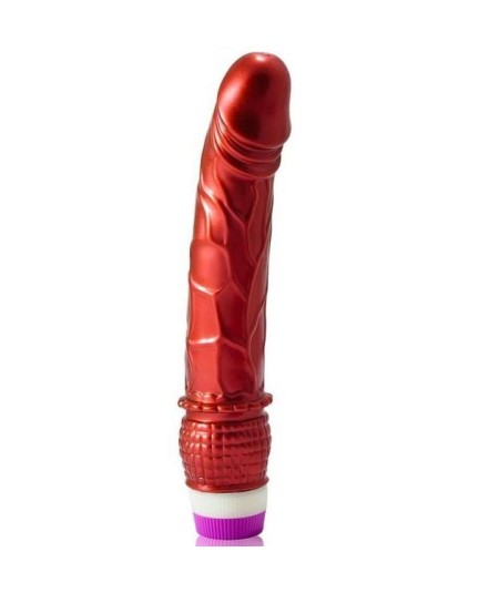 VIBRADOR ROJO REALISTICO  23 CM