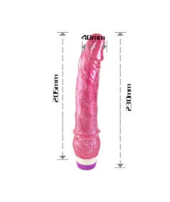 VIBRADOR ROJO REALISTICO  23 CM