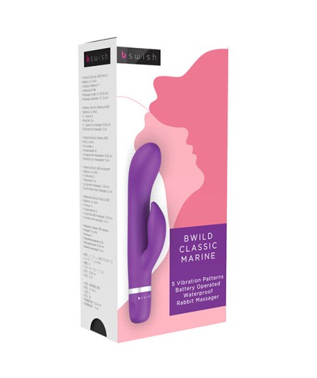 B SWISH - BWILD CLASSIC MARINE RABBIT VIBRATOR PURPLE