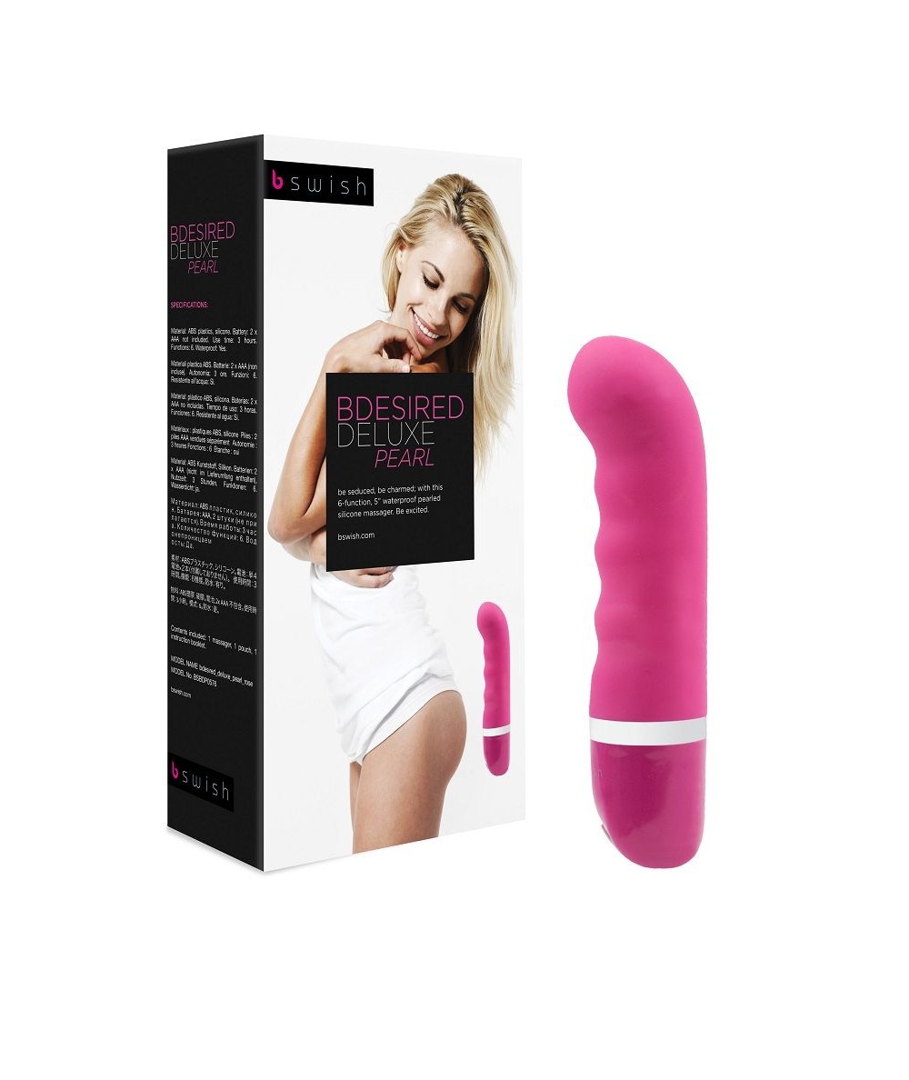 B SWISH - BDESIRED DELUXE PEARL VIBRATOR ROSE