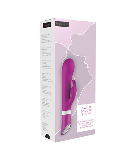 B SWISH BWILD DELUXE BUNNY RABBIT VIBRATOR RASPBERRY