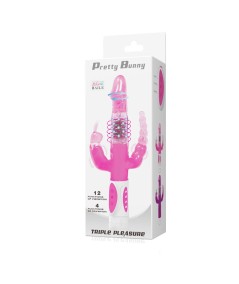 BAILE PRETTY BUNNY TRIPLE VIBRADOR ROTADOR