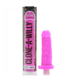 CLONE A WILLY CLONADOR PENE ROSA LUMINISCENTE CON VIBRADOR