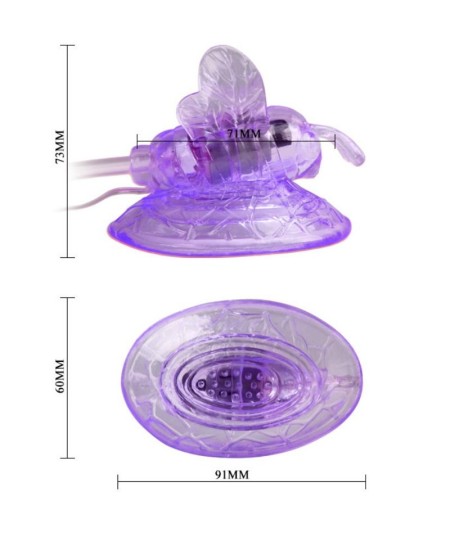 MARIPOSA VIBRADORA ESTIMULACION CLITORIS LILA