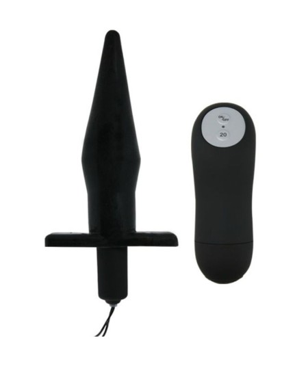 BAILE BUTT PLUG ANAL CON VIBRACION - NEGRO