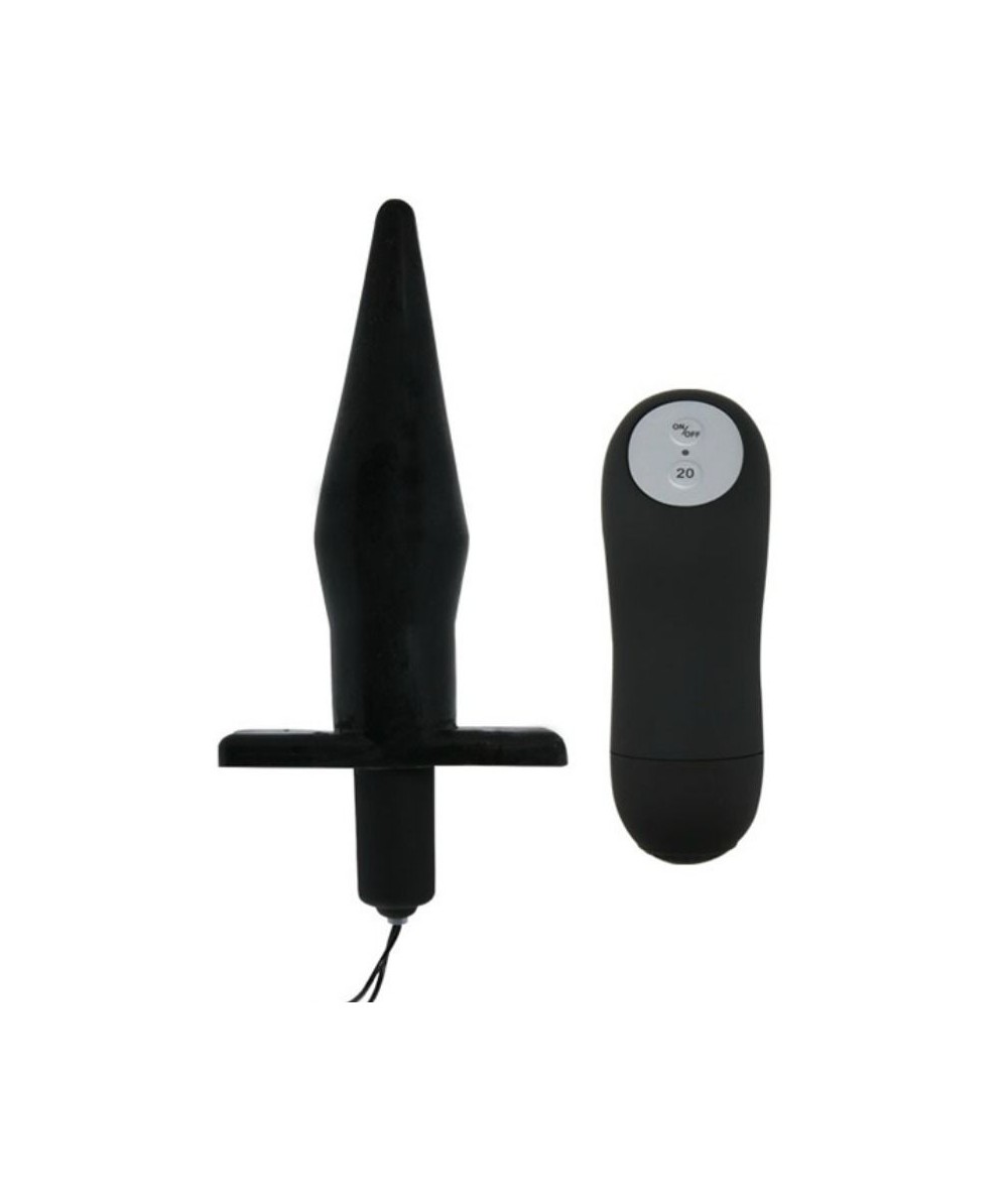 BAILE BUTT PLUG ANAL CON VIBRACION - NEGRO