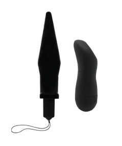 BAILE BUTT PLUG ANAL CON VIBRACION - NEGRO