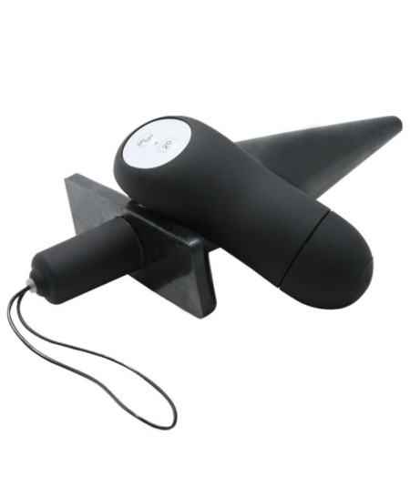 BAILE BUTT PLUG ANAL CON VIBRACION - NEGRO