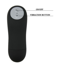 BAILE BUTT PLUG ANAL CON VIBRACION - NEGRO