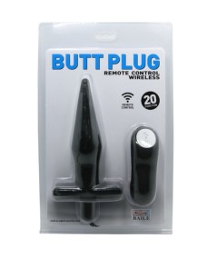 BAILE BUTT PLUG ANAL CON VIBRACION - NEGRO