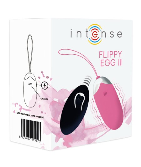 INTENSE FLIPPY II HUEVO RECARGABLE REMOTO ROSA