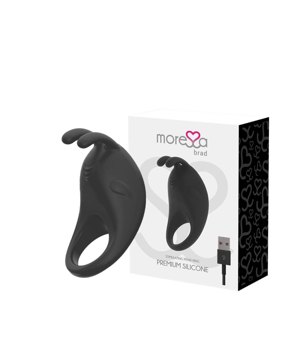 MORESSA BRAD PREMIUM SILICONE RECARGABLE NEGRO