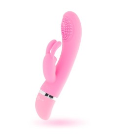 INTENSE SUSY VIBRADOR OSCILANTE SILICON RABBIT ROSA