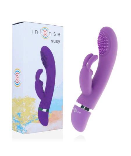 INTENSE SUSY VIBRADOR OSCILANTE SILICON RABBIT LILA