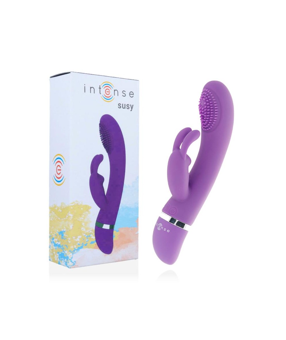 INTENSE SUSY VIBRADOR OSCILANTE SILICON RABBIT LILA