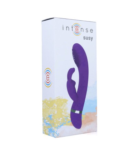 INTENSE SUSY VIBRADOR OSCILANTE SILICON RABBIT LILA