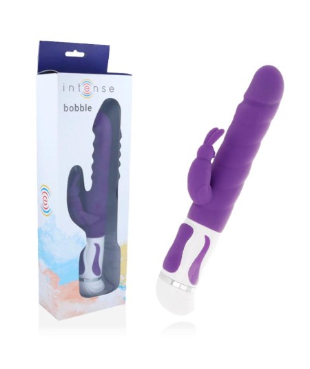 INTENSE BOBBLE VIBRADOR ROTADOR SILICONA LILA