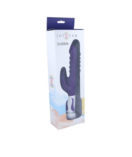 INTENSE BOBBLE VIBRADOR ROTADOR SILICONA LILA