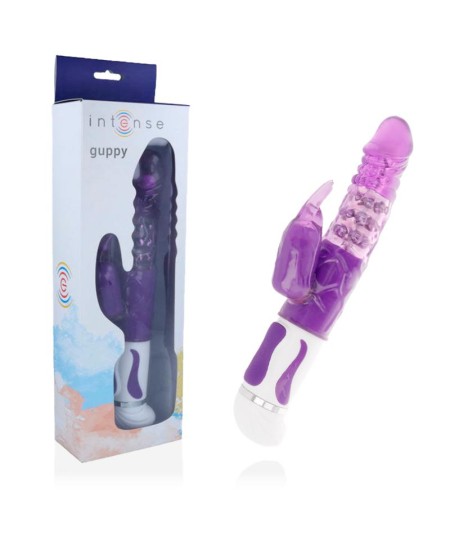 INTENSE GUPPY VIBRADOR ROTADOR LILA