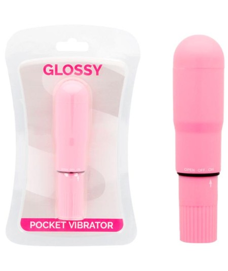 GLOSSY POCKET VIBRADOR ROSA