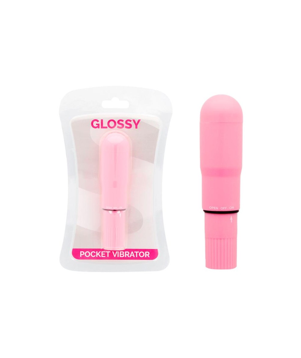 GLOSSY POCKET VIBRADOR ROSA