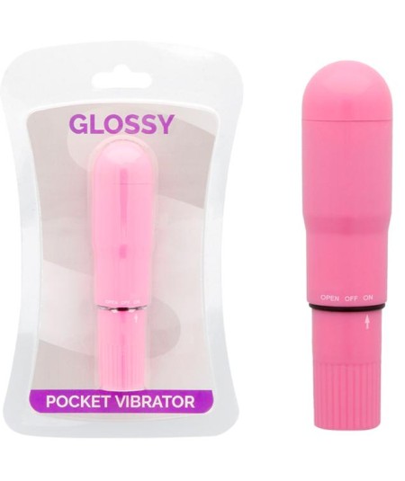 GLOSSY POCKET VIBRADOR ROSA INTENSO