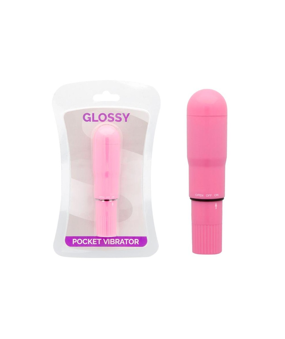 GLOSSY POCKET VIBRADOR ROSA INTENSO