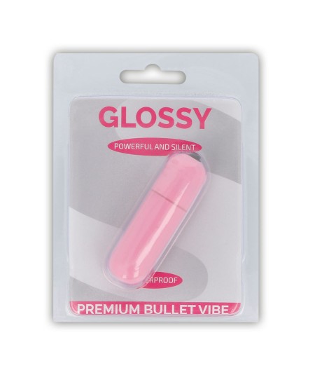 GLOSSY PREMIUM VIBE BALA VIBRADORA 10V ROSA