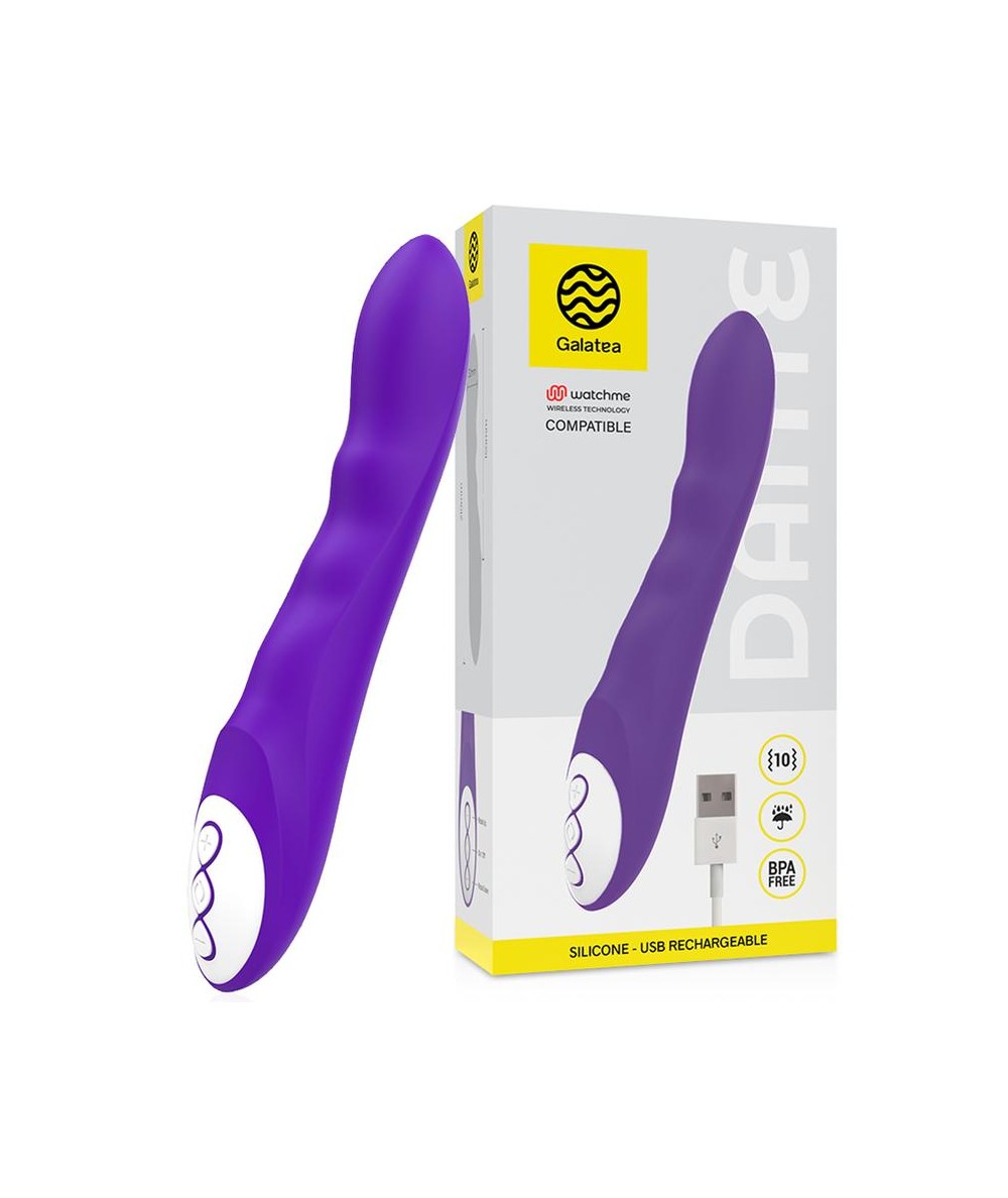 GALATEA DANTE VIBRADOR LILA COMPATIBLE CON WATCHME WIRELESS TECHNOLOGY