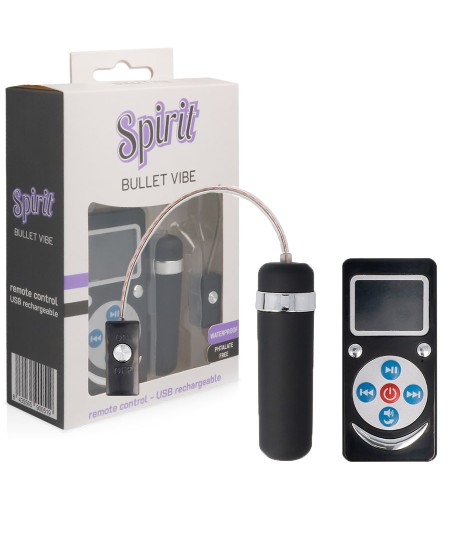 SPIRIT - BALA VIBRADORA PREMIUM NEGRO