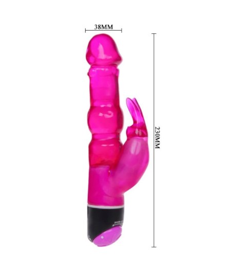 WAVES OF PLEASURE FANTASY VIBRADOR CON RABBIT LILA 23CM