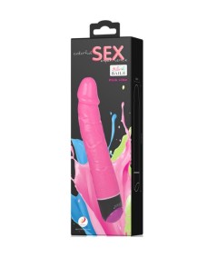 COLORFUL SEX VIBRADOR REALISTICO ROSA 23 CM