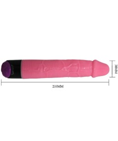 COLORFUL SEX VIBRADOR REALISTICO ROSA 23 CM