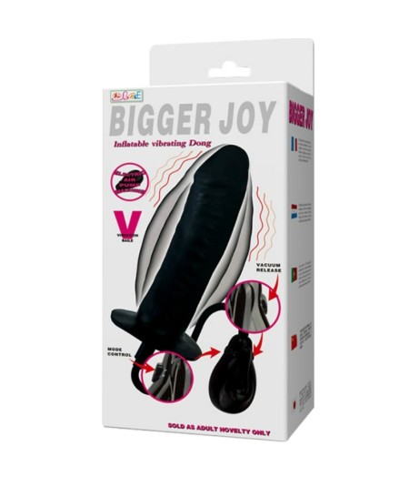 BIGGER JOY DILDO HINCHABLE CON VIBRACION 16 CM