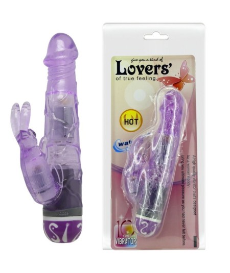 BAILE VIBRATORS  MULTIVELOCIDAD CON RABBIT LILA