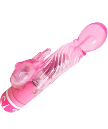 BAILE VIBRADOR MULTIVELOCIDAD CON ESTIMULADOR ROSA