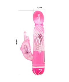 BAILE VIBRADOR MULTIVELOCIDAD CON ESTIMULADOR ROSA