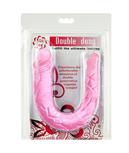 BAILE DOUBLE DONG DILDO DOBLE ROSA