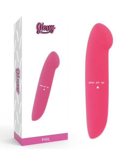 GLOSSY PHIL VIBRADOR ROSA